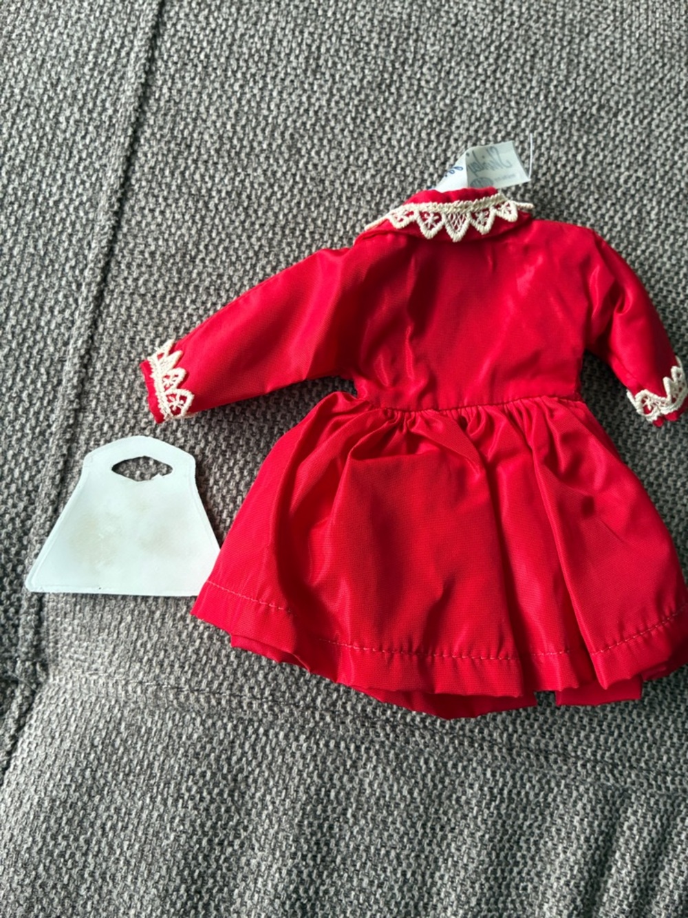 Classic Girl Doll with Red Dress & Blue Knit Outfit - Picture 8 of 8